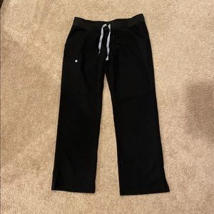 Figs black scrubs pants